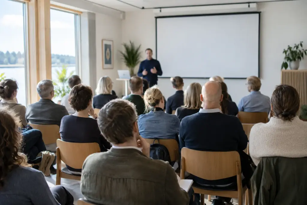 AI-illustration til: Et godt foredrag starter med et godt spørgsmål